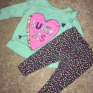 Super sister outfit 3 month